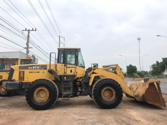 ขายรถตักล้อยาง KOMATSU WA470-5 รถนอกนำเข้าจากญี่ปุ่น สภาพสวยพร้อมใช้งาน มีVDOการทำงานครับ