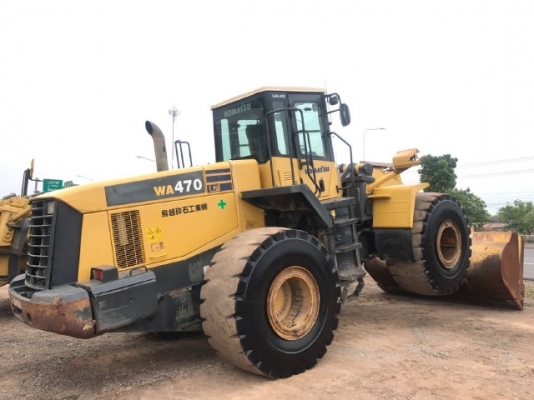 ขายรถตักล้อยาง KOMATSU WA470-5 รถนอกนำเข้าจากญี่ปุ่น สภาพสวยพร้อมใช้งาน มีVDOการทำงานครับ