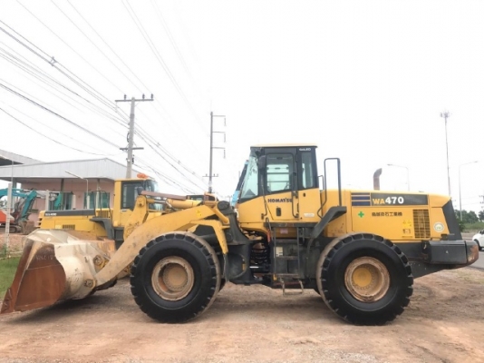 ขายรถตักล้อยาง KOMATSU WA470-5 รถนอกนำเข้าจากญี่ปุ่น สภาพสวยพร้อมใช้งาน มีVDOการทำงานครับ