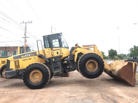 ขายรถตักล้อยาง KOMATSU WA470-5 รถนอกนำเข้าจากญี่ปุ่น สภาพสวยพร้อมใช้งาน มีVDOการทำงานครับ
