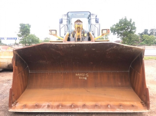 ขายรถตักล้อยาง KOMATSU WA470-5 รถนอกนำเข้าจากญี่ปุ่น สภาพสวยพร้อมใช้งาน มีVDOการทำงานครับ