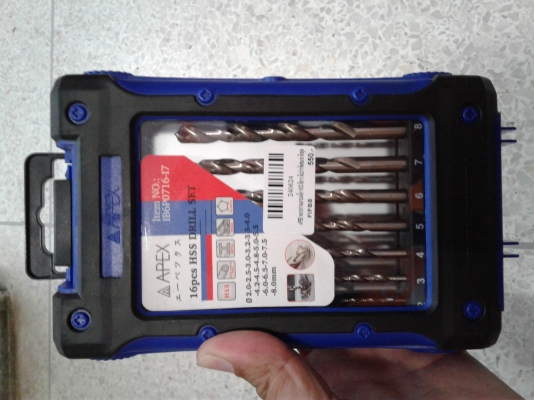 ชุดดอกสว่าน Apex 16 ตัวชุด HSS DRILL
