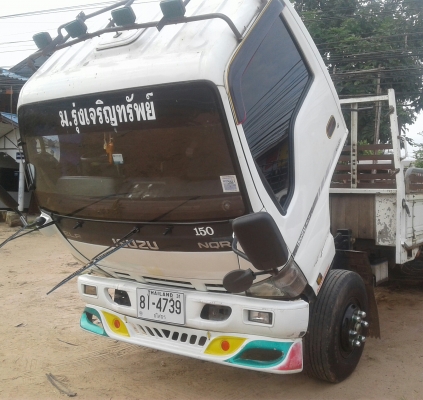 ขาย 535,000บ.หกล้อ อิซูชุ NQR150โบว์ ยูโร2 ปี49 ยาว5.50ม. แอร์ พ.วอร์ ช่วงล่างใหญ่ หน้า F หลัง F รถห