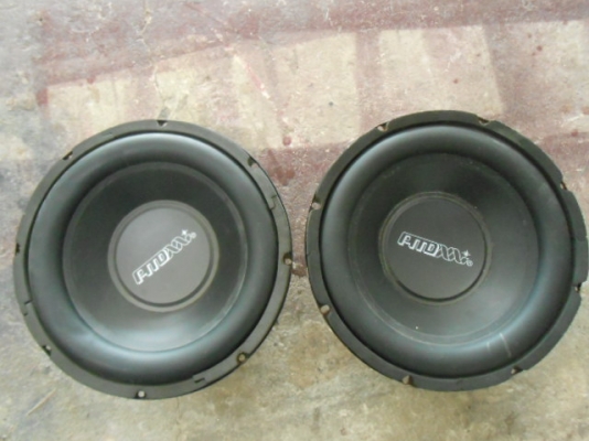 ลำโพง10นิ้ววอยย์คู่โคลงเหล็กปั๊ม ใช้งานปกติ