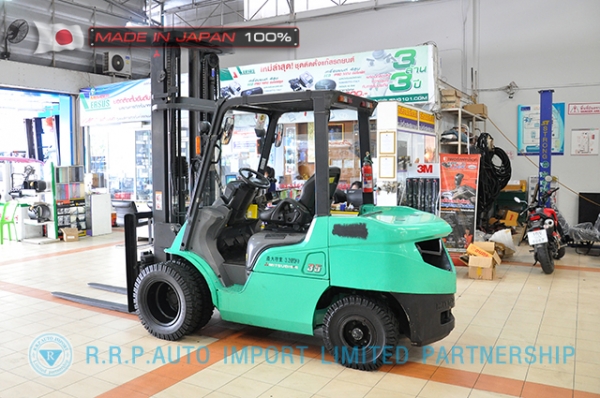 ขายรถโฟล์คลิฟท์มือสอง MITSUBISHI รุ่น FD35AT-50072 นำเข้าจากประเทศญี่ปุ่น 100\% ไม่เคยใช้งานในไทย ขายรถโฟล์คลิฟท์มือสอง MITSUBISHI รุ่น FD35AT-50072 นำเข้าจากประเทศญี่ปุ่น 100\% ไม่เคยใช้งานในไทย