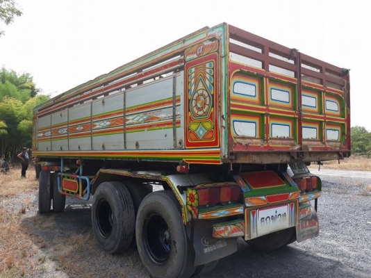 รถพ่วง 24 ล้อ Hino 320 แรง ปี 49 กระบะดัมพ์แม่ลูก 3 เพลาอู่ซีทีทรัค ทะเบียนพร้อม