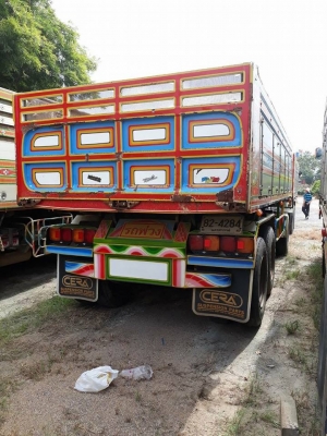 รถพ่วง 24 ล้อ Hino 320 แรง ปี 49 กระบะดัมพ์แม่ลูก 3 เพลาอู่ซีทีทรัค ทะเบียนพร้อม