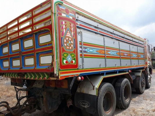 รถพ่วง 24 ล้อ Hino 320 แรง ปี 49 กระบะดัมพ์แม่ลูก 3 เพลาอู่ซีทีทรัค ทะเบียนพร้อม