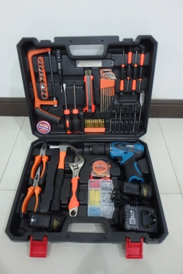 สว่านแบตไร้สาย ENZO 12 โวล์ท รุ่น ALB12F2 แบต2ก้อน ที่ชาร์ท แถมอุปกรณ์ช่างเพียบ เต็มกล่อง ของใหม่