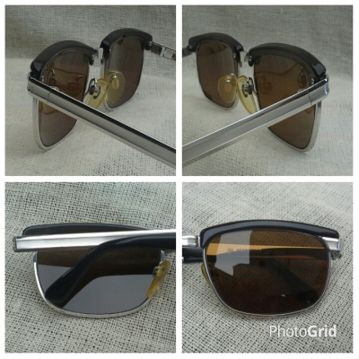 แว่นตาเทพเจ้าของชาวเยอรมัน โมเดลหล่อคลาสสิค &#039;คลับมาสเตอร์ - ราชสีห์เงิน - สี่เหลิ่ยมผืนผ้าแคบ&#