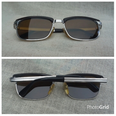 แว่นตาเทพเจ้าของชาวเยอรมัน โมเดลหล่อคลาสสิค &#039;คลับมาสเตอร์ - ราชสีห์เงิน - สี่เหลิ่ยมผืนผ้าแคบ&#