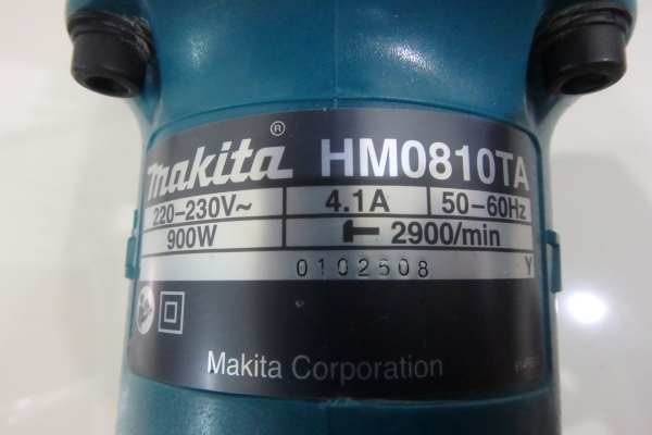 สกัดไฟฟ้า แย็ก มากีต้าร์ Makita 17 mm. HM0810TA ของแท้ ญี่ปุ่น สภาพใหม่มาก มีดอก กล่อง พร้อมใช้งาน