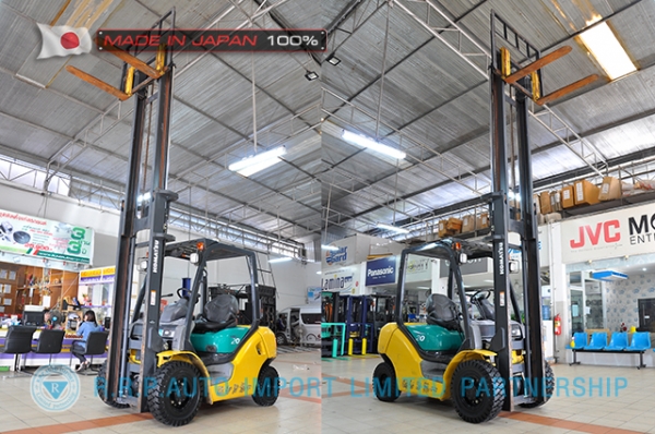 ขายรถโฟล์คลิฟท์มือสอง KOMATSU รุ่น FG20C-15-578814 นำเข้าจากประเทศญี่ปุ่น 100\% ไม่เคยใช้งานในไทย