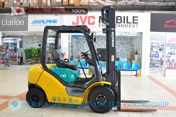 ขายรถโฟล์คลิฟท์มือสอง KOMATSU รุ่น FG20C-15-578814 นำเข้าจากประเทศญี่ปุ่น 100\% ไม่เคยใช้งานในไทย