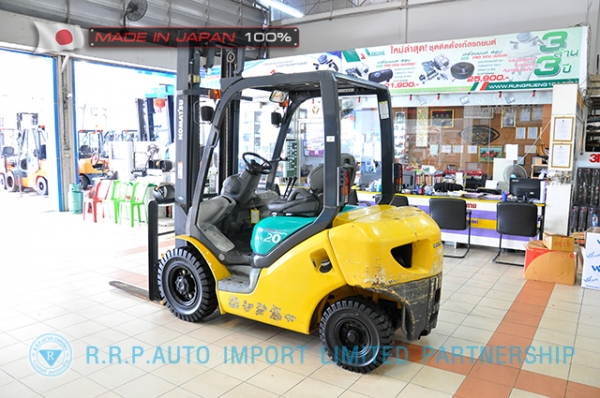 ขายรถโฟล์คลิฟท์มือสอง KOMATSU รุ่น FG20C-15-578814 นำเข้าจากประเทศญี่ปุ่น 100\% ไม่เคยใช้งานในไทย