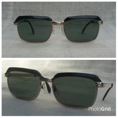 แว่นตาเยอรมันโกลด์ฟิลด์ 12 K โมเดล &#039;นายกสโมสร - คลับมาสเตอร์&#039; ยุค &#039;50s Vintage METZLE