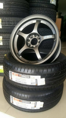 ขายล้อแม็กใหม่ 15" งาน auto options, naya + น็อตเรย์ + จุ๊ปสี + แหวนกันสั่นร้าน ก.เจริญการยางครับ 081-3747940