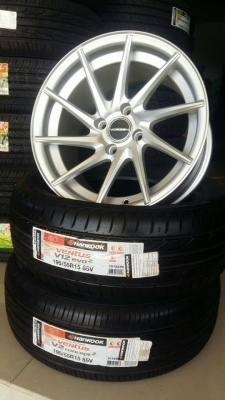 ขายล้อแม็กใหม่ 15" งาน auto options, naya + น็อตเรย์ + จุ๊ปสี + แหวนกันสั่นร้าน ก.เจริญการยางครับ 081-3747940