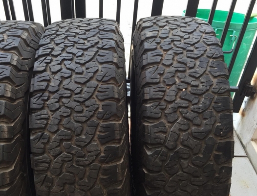 ขาย ยาง BF ko2 All Terrain 265/75/16 ผ้าใบหนา10ชั้น สภาพสวย 4เส้น