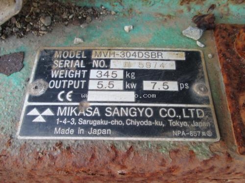 เครื่องตบดิน MIKASA รุ่น MVH-304DSBRแบบเพลทพื้นตบดินขนาด(W,L) 44x86 cm รหัสสินค้า 80904431 โทร 081-8