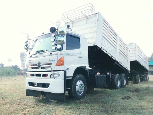 HINO S500 FM1ANLD เครื่อง 344 แรง ปี 57 ตัวแท้ #17,103 อ่างเนียมท่อ S กระบะดั้มพ์แม่ลูกสามมิตร ไมล์ 147,xxx  ยาง 90\% พื้นกะบะเรียบเนียน รถสวยเดิมไม่เคยเกิดเหุต เครื่องเกียร์ดี พร้อมใช้ทะเบียนพร้อมโอน