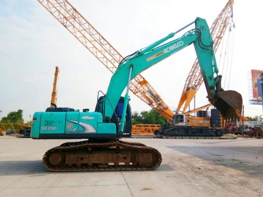 ขายรถแบ็คโฮ KOBELCO SK200-8 YN12 SuperX พร้อมไลน์หัวกระแทกใช้งาน 6 ชั่วโมง