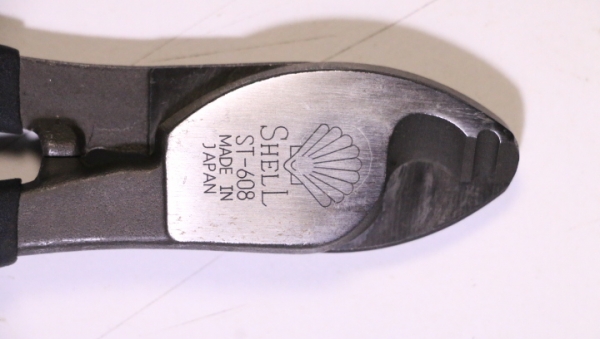 คีมตัดสายเคเบิล Shell ST-608 Made in Japan  (เก่าเก็บอยู่ในแพ็ค)
