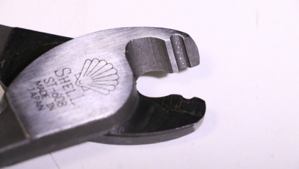 คีมตัดสายเคเบิล Shell ST-608 Made in Japan  (เก่าเก็บอยู่ในแพ็ค)