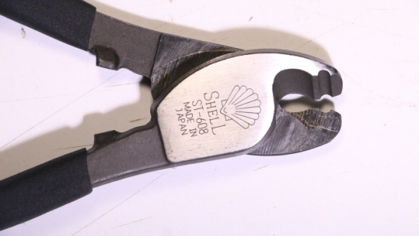 คีมตัดสายเคเบิล Shell ST-608 Made in Japan  (เก่าเก็บอยู่ในแพ็ค)