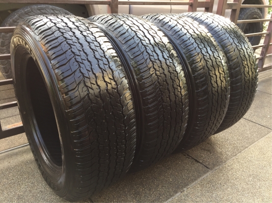 ยาง Dunlop 265 60 18 ปี16 ดอกเต็ม ไม่มีปะ เนื้อนิ่มๆ ใช้ยาว ราคาไม่แพง