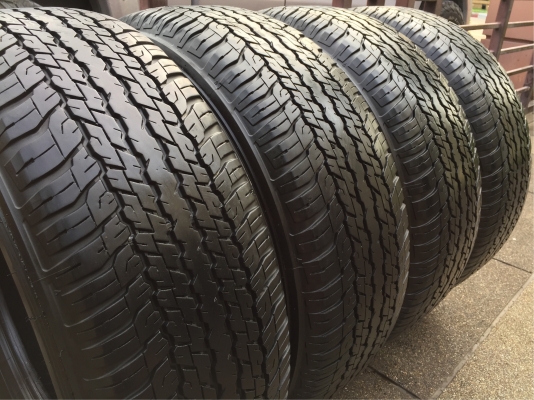 ยาง Dunlop 265 65 17 ปี16 ดอกเต็ม ไม่มีปะ เนื้อนิ่มๆ ใช้ยาว ราคาไม่แพง