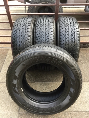 ยาง Dunlop 265 65 17 ปี16 ดอกเต็ม ไม่มีปะ เนื้อนิ่มๆ ใช้ยาว ราคาไม่แพง