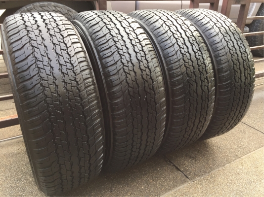 ยาง Dunlop 265 65 17 ปี16 ดอกเต็ม ไม่มีปะ เนื้อนิ่มๆ ใช้ยาว ราคาไม่แพง