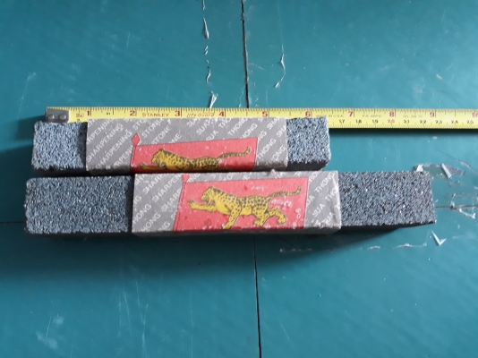 ขายหินขัดตราเสือแพ็ค2อัน งานเก่าเก็บแบบยาว