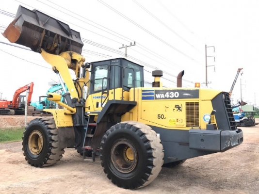 ขายรถตักล้อยาง KOMATSU WA430-5 รถนอกนำเข้าจากญี่ปุ่น สภาพสวยพร้อมใช้งาน มีVDOการทำงานครับ