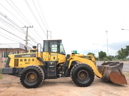 ขายรถตักล้อยาง KOMATSU WA430-5 รถนอกนำเข้าจากญี่ปุ่น สภาพสวยพร้อมใช้งาน มีVDOการทำงานครับ