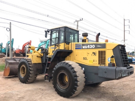 ขายรถตักล้อยาง KOMATSU WA430-5 รถนอกนำเข้าจากญี่ปุ่น สภาพสวยพร้อมใช้งาน มีVDOการทำงานครับ