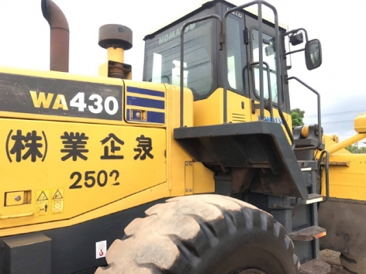 ขายรถตักล้อยาง KOMATSU WA430-5 รถนอกนำเข้าจากญี่ปุ่น สภาพสวยพร้อมใช้งาน มีVDOการทำงานครับ