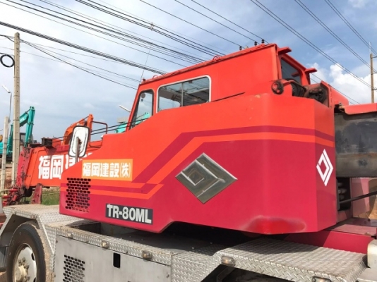 ขายรถเครน TADANO TR80M-1 รถนอกนำเข้าจากญี่ปุ่น สภาพสวยพร้อมใช้ มีVDOการทำงานครับ