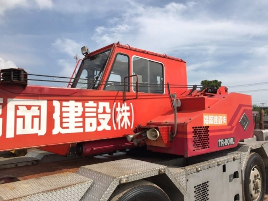 ขายรถเครน TADANO TR80M-1 รถนอกนำเข้าจากญี่ปุ่น สภาพสวยพร้อมใช้ มีVDOการทำงานครับ