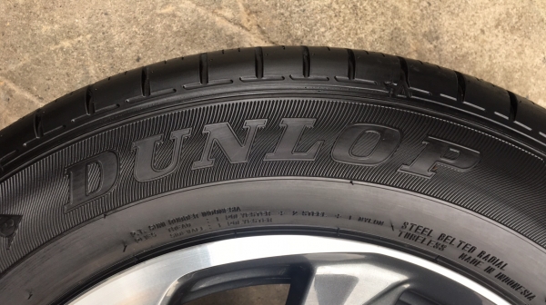 ล้อแม็กป้ายแดง Honda Mobilio 2017 ขอบ 15 พร้อมยางป้ายแดง Dunlop 185-65-15 ปี 17