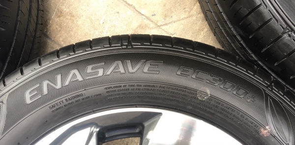 ล้อแม็กป้ายแดง Honda Mobilio 2017 ขอบ 15 พร้อมยางป้ายแดง Dunlop 185-65-15 ปี 17