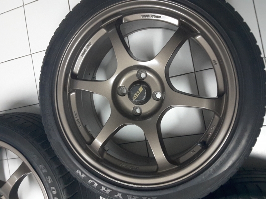 ขายล้อแม็กแท้ JAPAN DESIGN  SSR Type C แท้ ขอบ 17 กว้าง 7พร้อมยางขนาด 205/45ZR17 88W XL  4/100 อ็อฟ 40