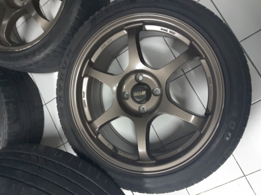 ขายล้อแม็กแท้ JAPAN DESIGN  SSR Type C แท้ ขอบ 17 กว้าง 7พร้อมยางขนาด 205/45ZR17 88W XL  4/100 อ็อฟ 40