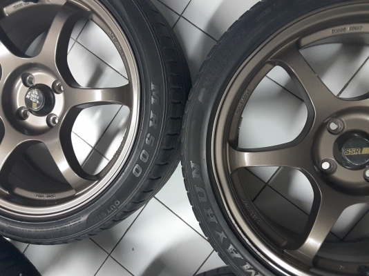 ขายล้อแม็กแท้ JAPAN DESIGN  SSR Type C แท้ ขอบ 17 กว้าง 7พร้อมยางขนาด 205/45ZR17 88W XL  4/100 อ็อฟ 40