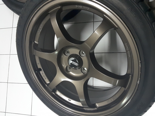 ขายล้อแม็กแท้ JAPAN DESIGN  SSR Type C แท้ ขอบ 17 กว้าง 7พร้อมยางขนาด 205/45ZR17 88W XL  4/100 อ็อฟ 40