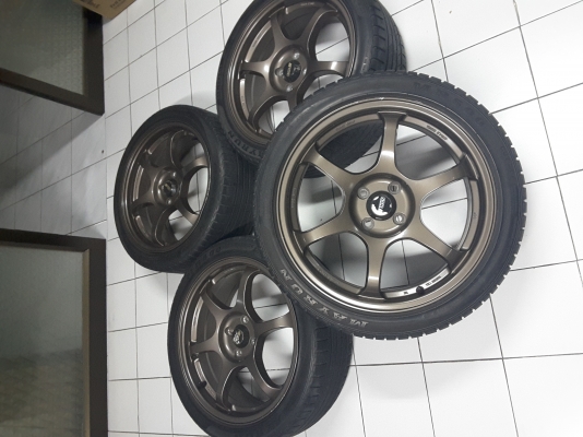 ขายล้อแม็กแท้ JAPAN DESIGN  SSR Type C แท้ ขอบ 17 กว้าง 7พร้อมยางขนาด 205/45ZR17 88W XL  4/100 อ็อฟ 40