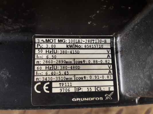 ขายปั๊มน้ำ GRUNDFOS 4 HP 380V ขายปั๊มน้ำ GRUNDFOS 4 HP 380V