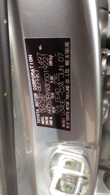 ขาย Toyota Vios E auto ปี 2007