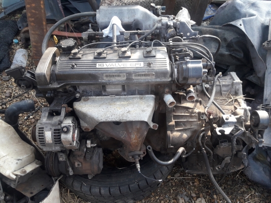 ขายเครื่องพร้อมเกียร์ toyota soluna